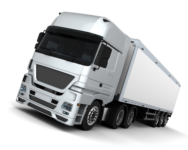 3D Render z Cargo Delivery Vehicle