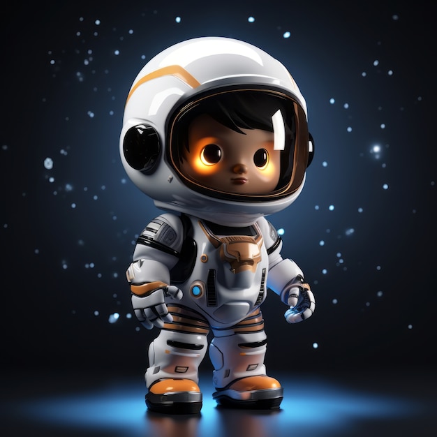 Bezpłatne zdjęcie 3d rendering astronauta