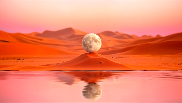 3d rendering śnieżnego krajobrazu
