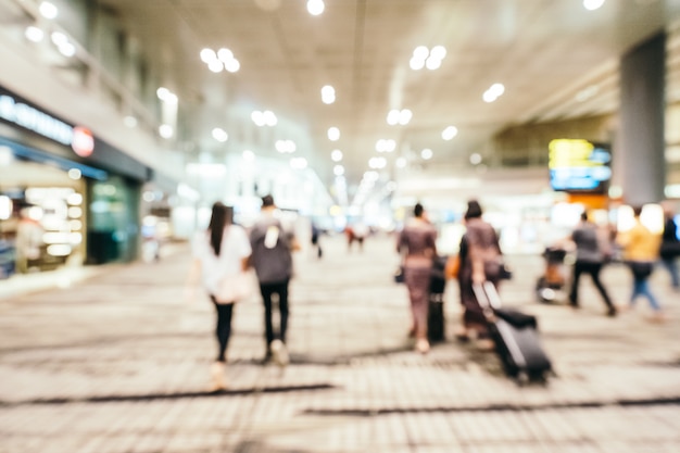 Abstrakcjonistyczna Plama I Defocused Changi Aiport Terminal Wnętrze