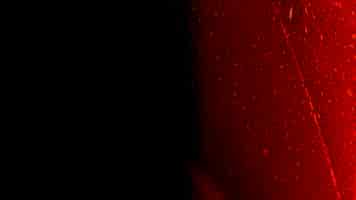 Bezpłatne zdjęcie abstrakcjonistyczny makro- strzał czerwony pawia piórko na czarnym tle