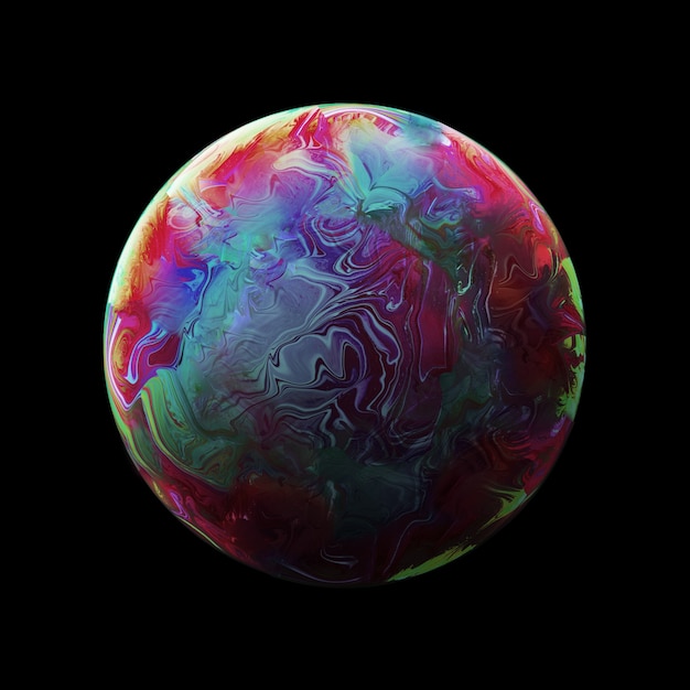 Abstrakcjonistyczny tło z zmrokiem - różowa i błękitna sfera