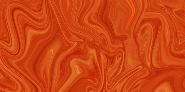 Abstrakcyjna pomarańczowa farba tło akrylowa tekstura z marmurowym wzorem