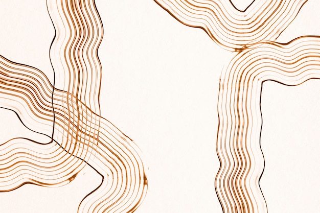 Abstrakcyjna ramka z teksturą w brązowym ręcznie robionym falistym wzorze