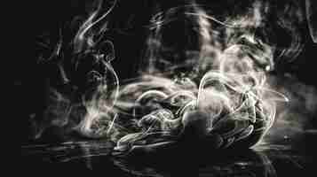 Bezpłatne zdjęcie abstrakcyjne tło z chmurami dymu generatywnego ai