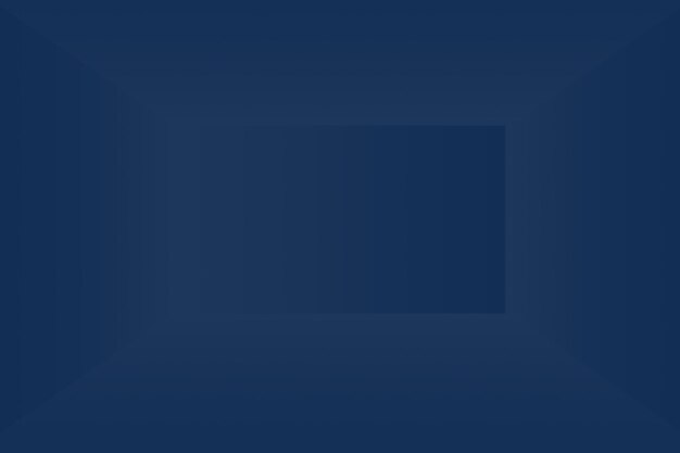Abstrakt Luksusowy gradient Niebieskie tło Gładkie Ciemno niebieskie z czarną winietą Studio Banner