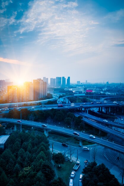 Aerial Widok na Suzhou wiadukt