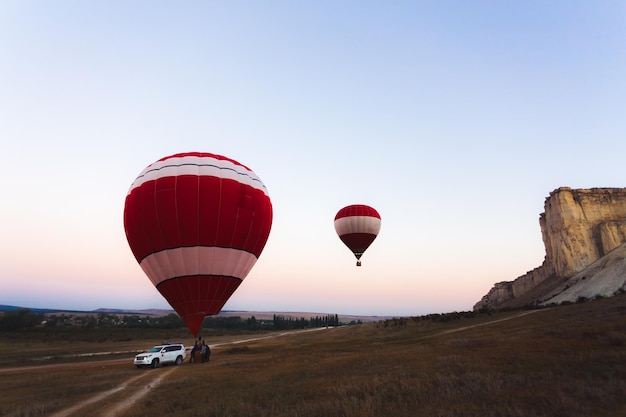 Bezpłatne zdjęcie aerostat balonowy