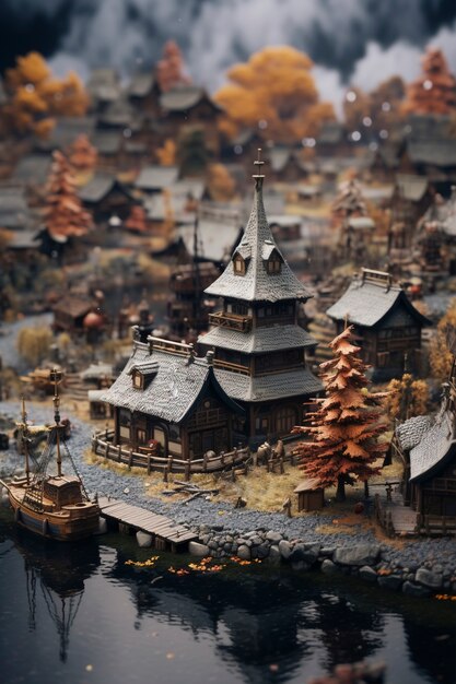 Ai wygenerował średniowieczne miasta fantasy