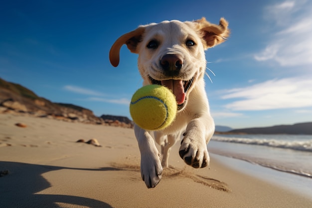 Bezpłatne zdjęcie ai wygenerowane przez psa labradora retrievera