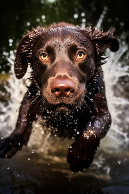 Bezpłatne zdjęcie ai wygenerowane przez psa labradora retrievera