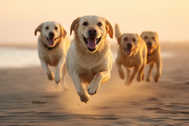 Bezpłatne zdjęcie ai wygenerowane przez psa labradora retrievera