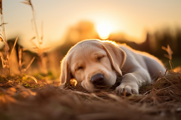 Bezpłatne zdjęcie ai wygenerowane przez psa labradora retrievera