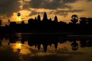 Bezpłatne zdjęcie angkor wat, kambodża