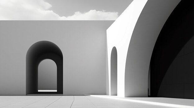 Architektoniczne czarno-białe tło