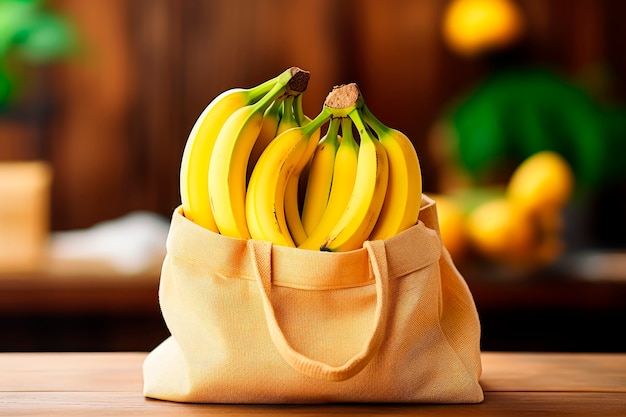 Arrangement świeżych surowych bananów