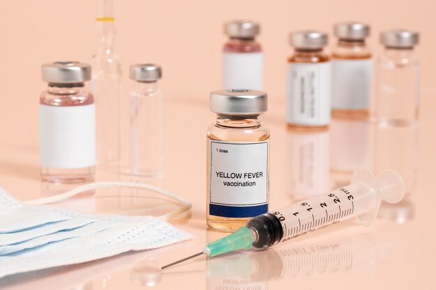 Asortyment koncepcji szczepionki przeciw żółtej febrze