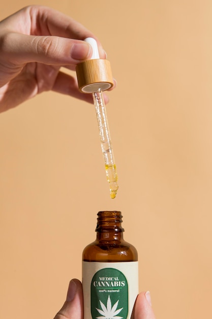Asortyment organicznych zakraplaczy oleju CBD