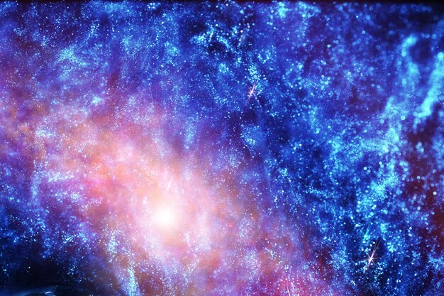 Astronomiczne zdjęcie wszechświata w odległej galaktyce z mgławicami i gwiazdami