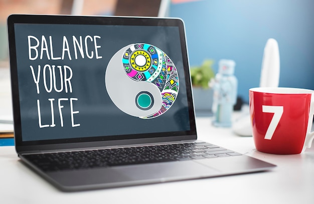 Balance Your Life Stabilność Praca-życie Koncepcja