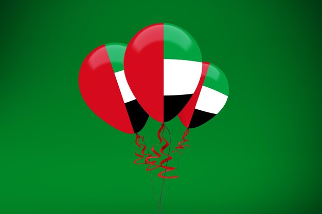 Balony z flagą Zjednoczonych Emiratów Arabskich