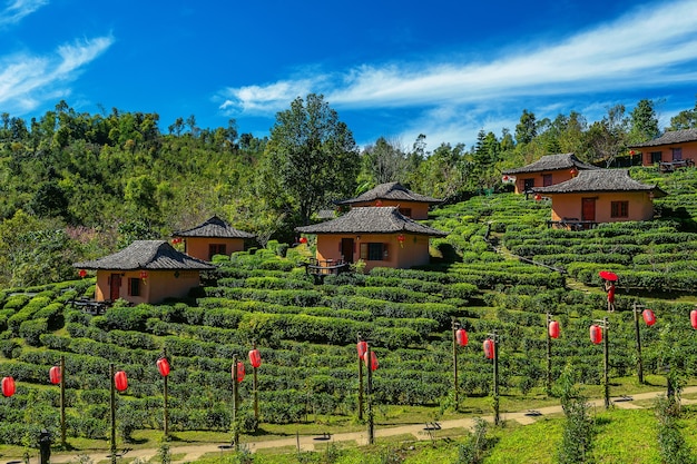 Bezpłatne zdjęcie ban rak thai w mae hong son w tajlandii.