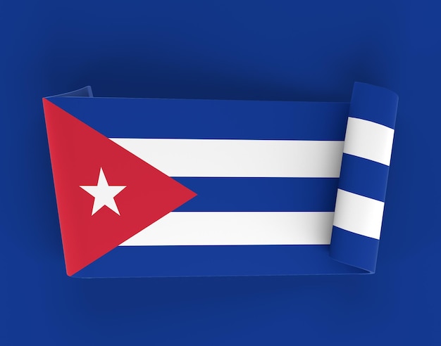 Bezpłatne zdjęcie baner wstążki kuby