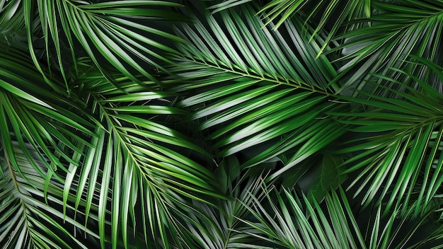Baner wykonany ze splecionych ze sobą liści palmowych, pomysł na tło Niedzieli Palmowej i Wielkanocy