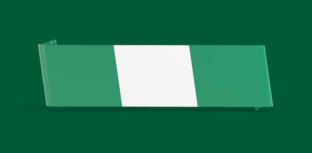 Baner Z Flagą Nigerii