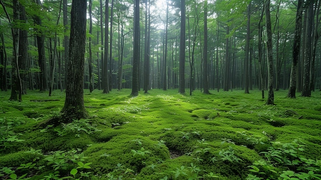 Bezpłatne zdjęcie beautiful japanese  forest scene