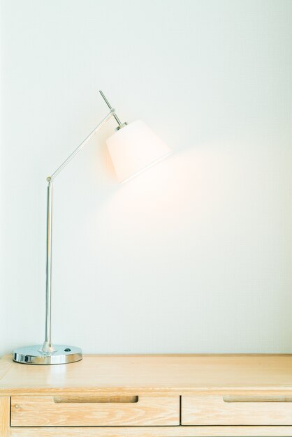 Biały Lampa biurkowa