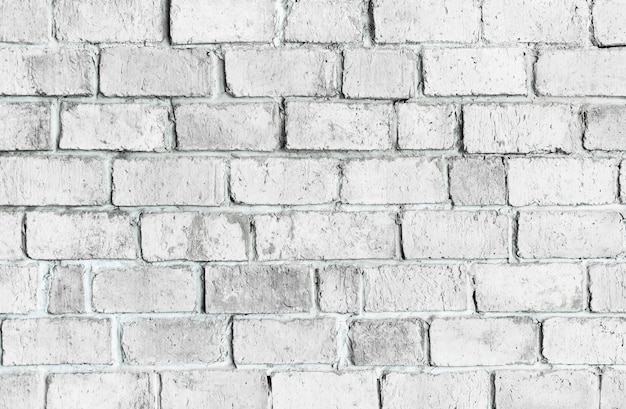 Bezpłatne zdjęcie biały textured ściana z cegieł tło