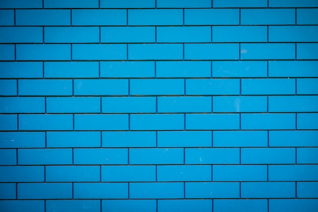 Błękitne ceglane kamienne ścian tekstury