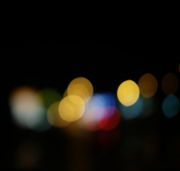 Bokeh Na Tle, światło Nocne