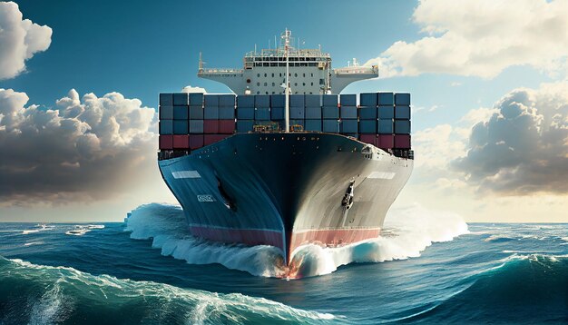 Branża żeglugowa dostarczająca ładunki na dużych kontenerowcach generujących sztuczną inteligencję
