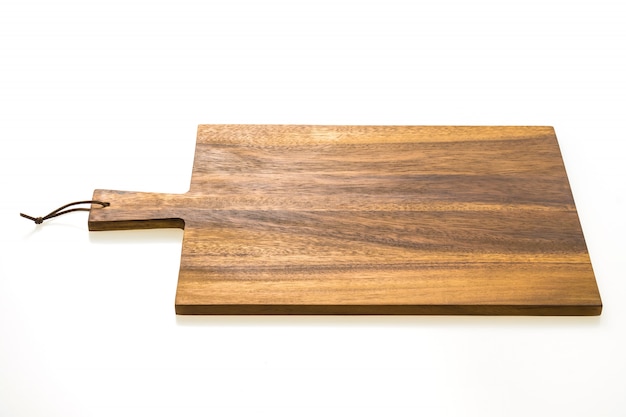 Brązowa drewniana deska do krojenia