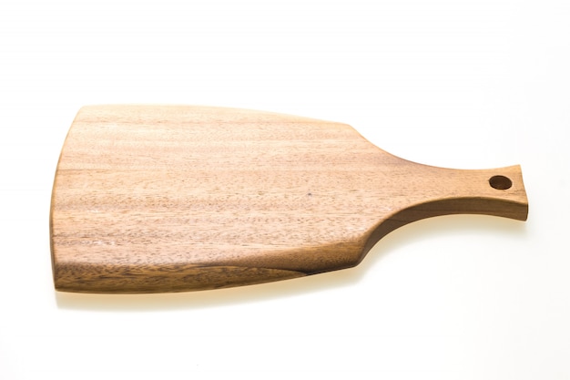 Brązowa drewniana deska do krojenia