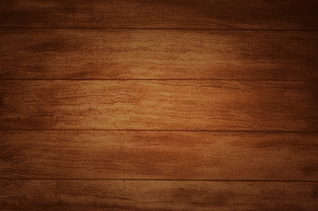 Brązowa drewniana podłoga