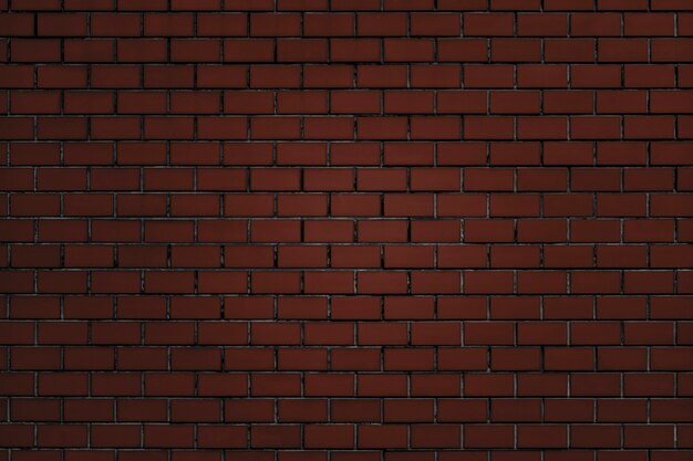 Brązowo-czerwony ceglany mur z teksturą tła