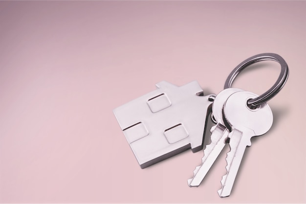 Brelok i klucze w kształcie domu