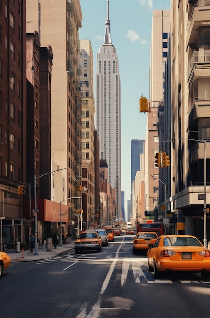 Budynki Nowego Jorku w ciągu dnia