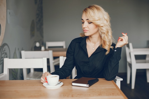 Businesswoman W Caffe