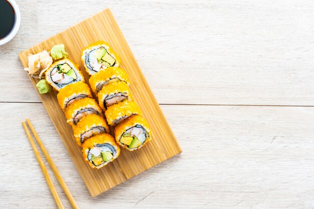 California maki roll sushi