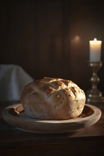 Bezpłatne zdjęcie chleb na ceremonię religijną