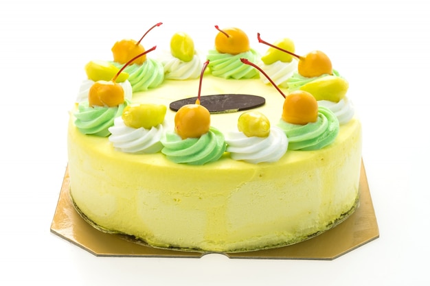 Bezpłatne zdjęcie ciasto mango z lodami