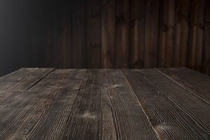 Bezpłatne zdjęcie ciemnobrązowy tabeli drewna