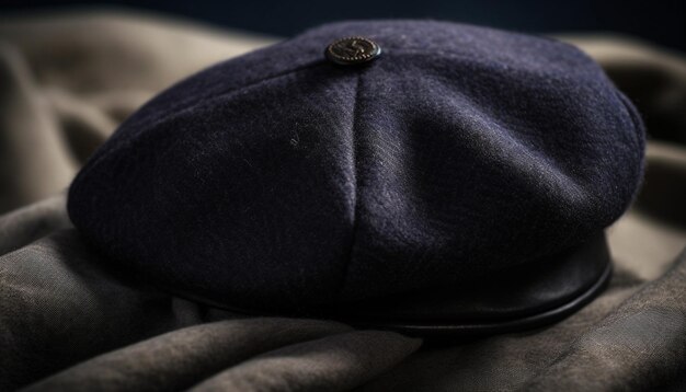 Ciepła wełniana czapka dla modnej zimowej elegancji wygenerowana przez AI