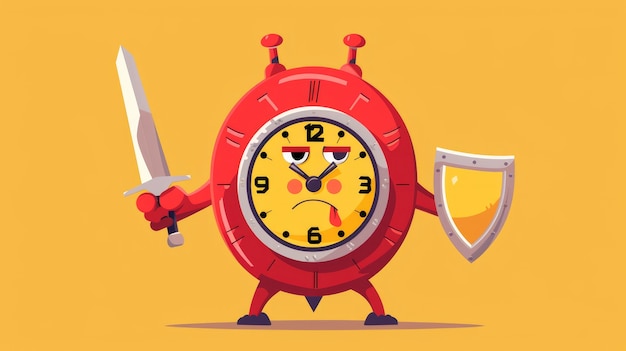 Bezpłatne zdjęcie clock cartoon illustration