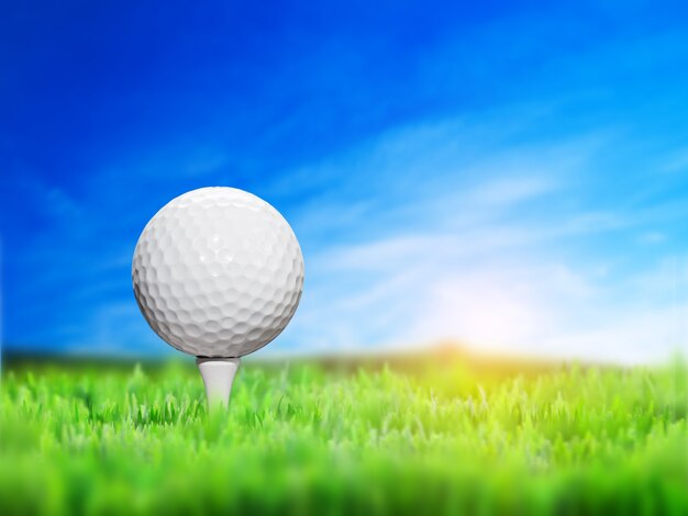 Close-up golf ball