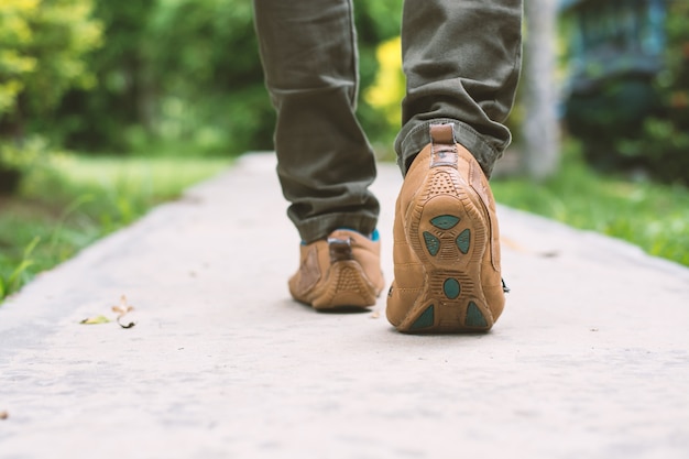 Close-up Of Man Walking